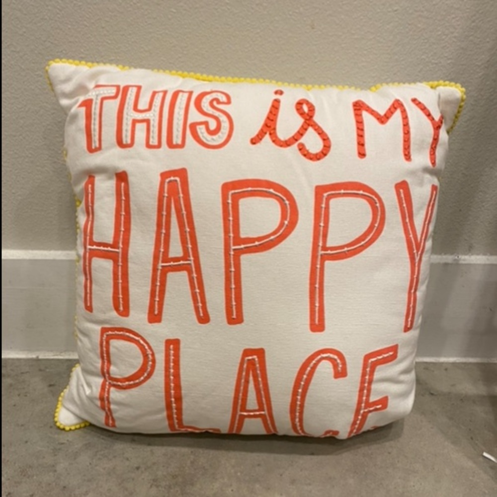 Pillowfort “This is My Happy Place” Decorative Pillow